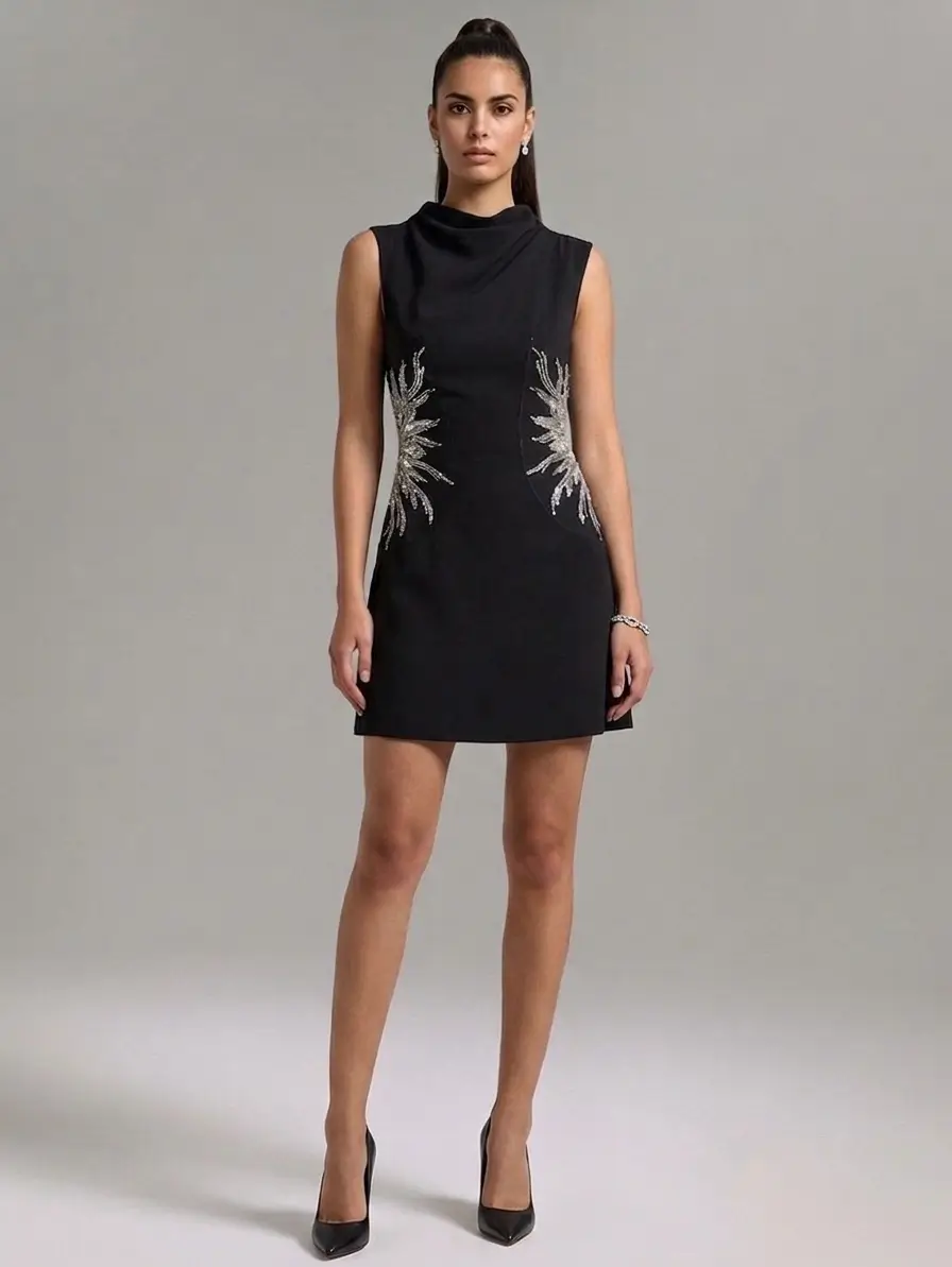 Onyx Bloom- Vestido
